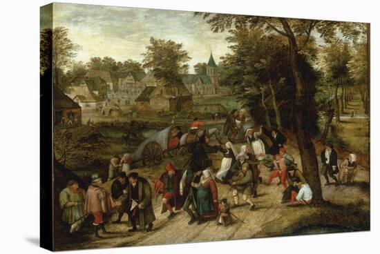The Return from the Kermesse-Pieter Breugel the Elder-Stretched Canvas