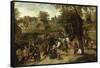 The Return from the Kermesse-Pieter Breugel the Elder-Framed Stretched Canvas