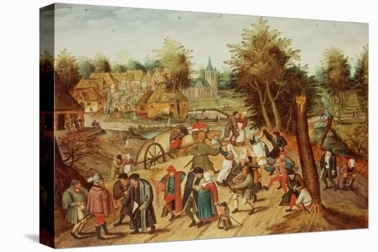 The Return from the Kermesse-Pieter Brueghel the Younger-Stretched Canvas