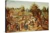 The Return from the Kermesse-Pieter Brueghel the Younger-Stretched Canvas
