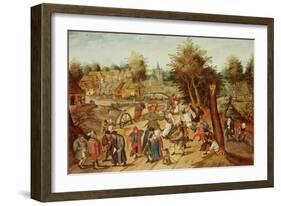 The Return from the Kermesse-Pieter Brueghel the Younger-Framed Giclee Print