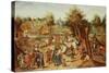 The Return from the Kermesse-Pieter Brueghel the Younger-Stretched Canvas