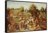 The Return from the Kermesse-Pieter Brueghel the Younger-Framed Stretched Canvas