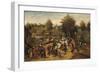 The Return from the Village Fair-Pieter Brueghel the Younger-Framed Giclee Print