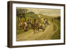 The Return Journey from the Market, 1883-Illarion Mikhailovich Pryanishnikov-Framed Giclee Print