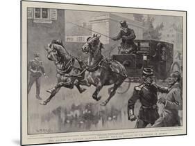 The Return of Captain Dreyfus, Driving from La Rablais to the Prison at Rennes-William T. Maud-Mounted Giclee Print