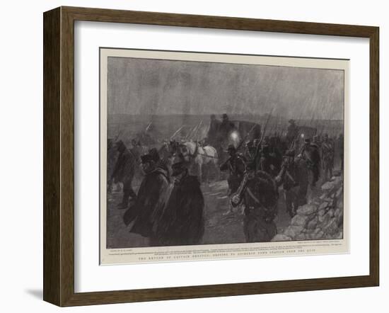 The Return of Captain Dreyfus, Driving to Quiberon Town Station from the Quay-Henry Marriott Paget-Framed Giclee Print