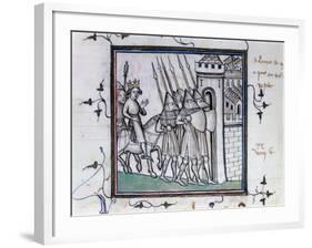 The Return of Charles VI of France after the Battle of Rosbecque, 1382-null-Framed Giclee Print
