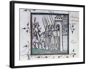 The Return of Charles VI of France after the Battle of Rosbecque, 1382-null-Framed Giclee Print