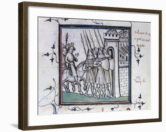 The Return of Charles VI of France after the Battle of Rosbecque, 1382-null-Framed Giclee Print