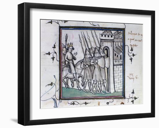 The Return of Charles VI of France after the Battle of Rosbecque, 1382-null-Framed Giclee Print