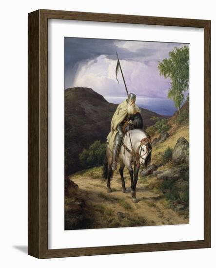 The Return of Crusader, 1835-Karl Friedrich Lessing-Framed Giclee Print