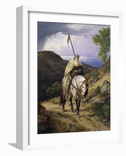 The Return of Crusader, 1835-Karl Friedrich Lessing-Framed Giclee Print