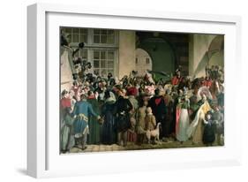 The Return of Francis I of Austria (Ii of Holy Roman Empire) (1768-1835) to Presburg on 27Th Novemb-Johann Peter Krafft-Framed Giclee Print