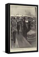 The Return of Lord Roberts, a Royal Welcome on the Alberta Off Cowes-Frank Craig-Framed Stretched Canvas
