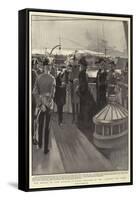 The Return of Lord Roberts, a Royal Welcome on the Alberta Off Cowes-Frank Craig-Framed Stretched Canvas