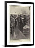 The Return of Lord Roberts, a Royal Welcome on the Alberta Off Cowes-Frank Craig-Framed Giclee Print