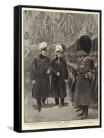 The Return of Lord Roberts, the Irish Guards Inspected by their Colonel-Frederic De Haenen-Framed Stretched Canvas