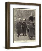 The Return of Lord Roberts, the Irish Guards Inspected by their Colonel-Frederic De Haenen-Framed Giclee Print