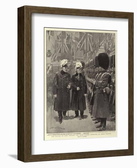 The Return of Lord Roberts, the Irish Guards Inspected by their Colonel-Frederic De Haenen-Framed Giclee Print