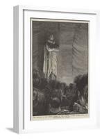 The Return of Mr Henry Irving to the Lyceum, a Few Words after the Performance of Faust-Henry Marriott Paget-Framed Giclee Print