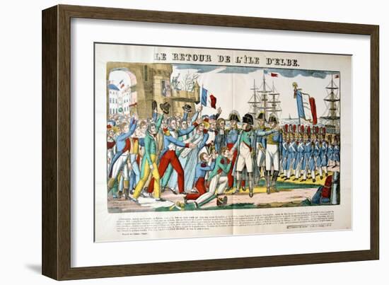 The Return of Napoleon from the Isle of Elba, 26 February 1815-Francois Georgin-Framed Giclee Print