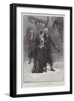 The Return of Olivia, the Vicar Dismisses Squire Thornhill-Thomas Walter Wilson-Framed Giclee Print