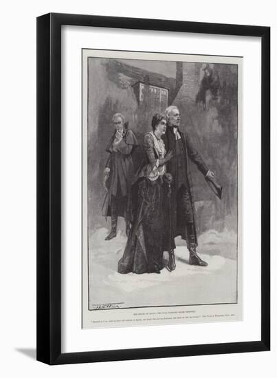 The Return of Olivia, the Vicar Dismisses Squire Thornhill-Thomas Walter Wilson-Framed Giclee Print