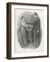 The Return of Sherlock Holmes the Adventure of the Norwood Builder-Sidney Hall-Framed Art Print