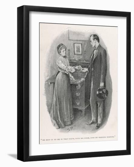 The Return of Sherlock Holmes the Adventure of the Norwood Builder-Sidney Hall-Framed Art Print