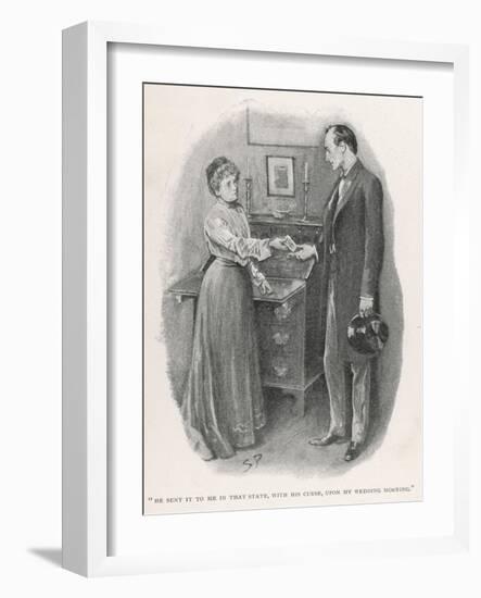 The Return of Sherlock Holmes the Adventure of the Norwood Builder-Sidney Hall-Framed Art Print