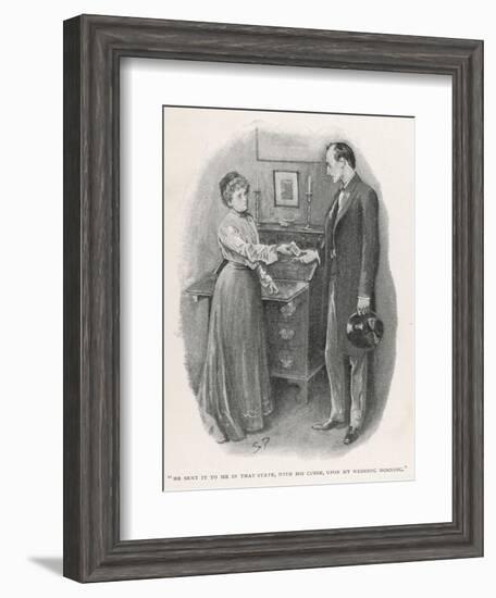 The Return of Sherlock Holmes the Adventure of the Norwood Builder-Sidney Hall-Framed Art Print