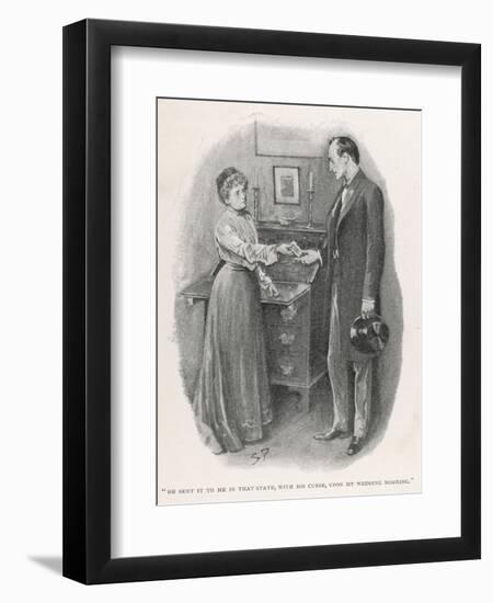 The Return of Sherlock Holmes the Adventure of the Norwood Builder-Sidney Hall-Framed Art Print