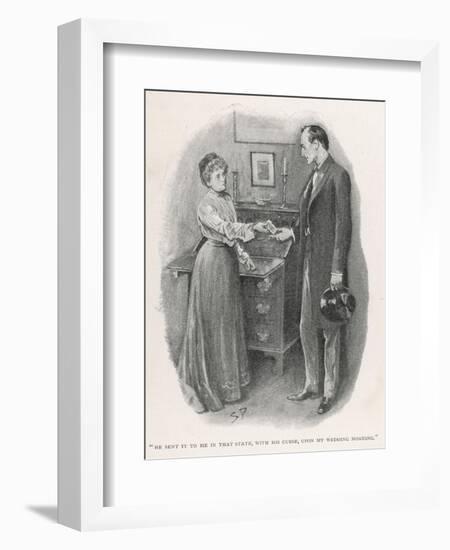 The Return of Sherlock Holmes the Adventure of the Norwood Builder-Sidney Hall-Framed Art Print