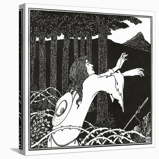 The Return of Tannhauser to the Venusberg, from 'The Story of Venus and Tannhauser', 1895-Aubrey Beardsley-Stretched Canvas