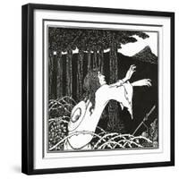 The Return of Tannhauser to the Venusberg, from 'The Story of Venus and Tannhauser', 1895-Aubrey Beardsley-Framed Giclee Print