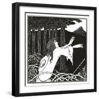 The Return of Tannhauser to the Venusberg, from 'The Story of Venus and Tannhauser', 1895-Aubrey Beardsley-Framed Giclee Print
