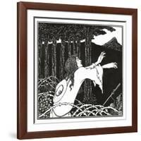 The Return of Tannhauser to the Venusberg, from 'The Story of Venus and Tannhauser', 1895-Aubrey Beardsley-Framed Giclee Print