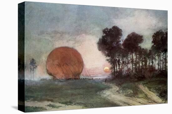 The Return of the Balloon, Artois, France, 10 June 1915-Francois Flameng-Stretched Canvas