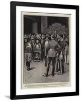 The Return of the Chinese Court to Peking, Reception of Foreign Ministers in the Forbidden City-Frank Dadd-Framed Premium Giclee Print