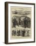 The Return of the Empress Eugenie, Arrival at Southampton-Charles Joseph Staniland-Framed Giclee Print