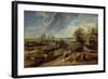 The Return of the Farm Workers from the Fields-Peter Paul Rubens-Framed Giclee Print