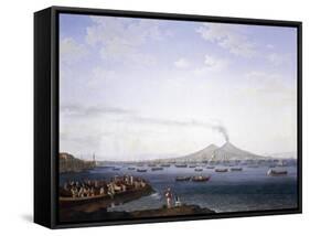 The Return of the Fleet from Algeria to the Bay of Naples, 1737-1807-Jacob Philipp Hackert-Framed Stretched Canvas