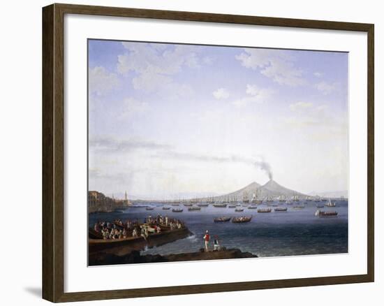 The Return of the Fleet from Algeria to the Bay of Naples, 1737-1807-Jacob Philipp Hackert-Framed Giclee Print