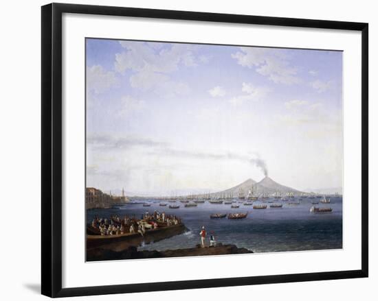 The Return of the Fleet from Algeria to the Bay of Naples, 1737-1807-Jacob Philipp Hackert-Framed Giclee Print