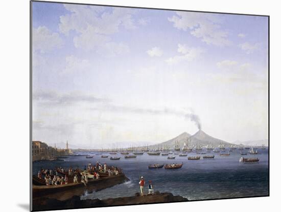 The Return of the Fleet from Algeria to the Bay of Naples, 1737-1807-Jacob Philipp Hackert-Mounted Giclee Print