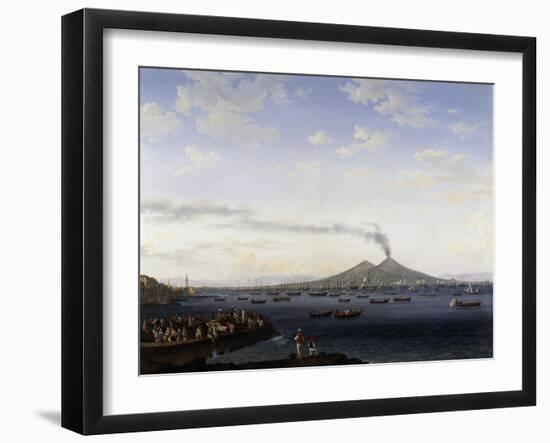 The Return of the Fleet from Algeria to the Bay of Naples, 1787-Jacob Philipp Hackert-Framed Giclee Print