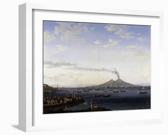 The Return of the Fleet from Algeria to the Bay of Naples, 1787-Jacob Philipp Hackert-Framed Giclee Print