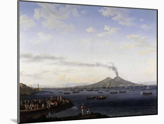 The Return of the Fleet from Algeria to the Bay of Naples, 1787-Jacob Philipp Hackert-Mounted Giclee Print