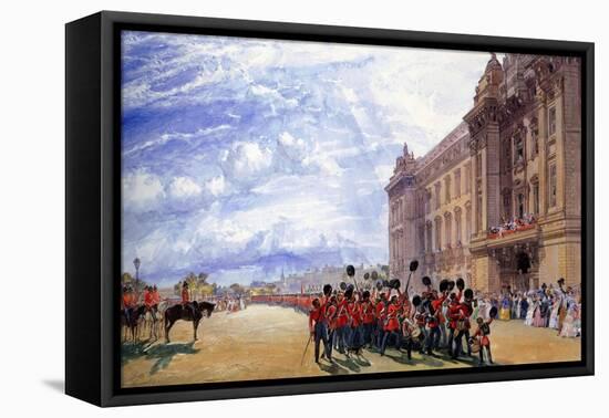 The Return of the Guards from the Crimea, July 1856-William Simpson-Framed Stretched Canvas